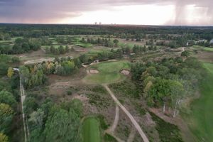 Les Bordes (New) 4th Green Aerial